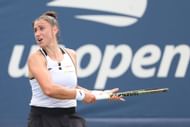 Sara Sorribes Tormo at the 2023 US Open.